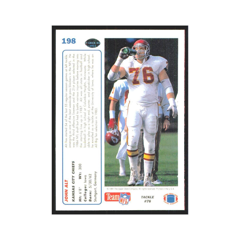 1991 Upper Deck John Alt Chiefs #198