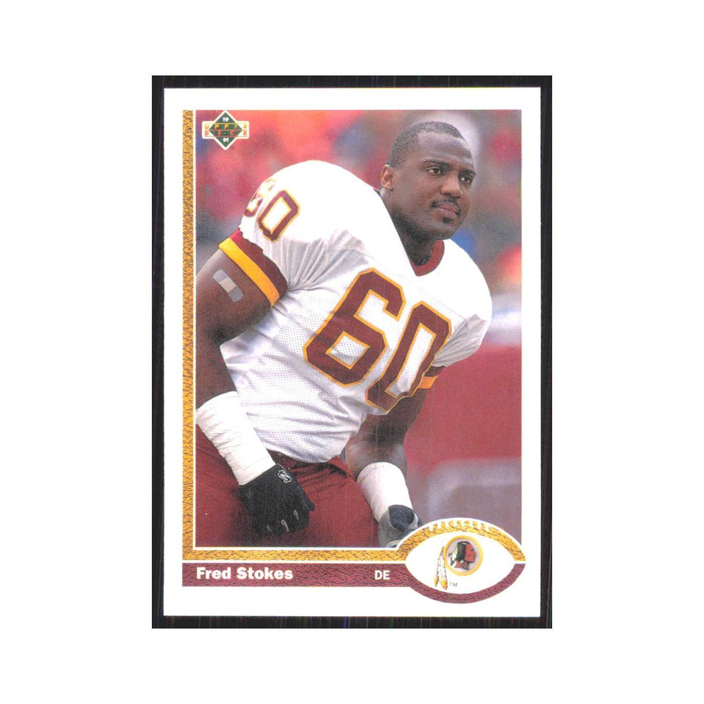1991 Upper Deck Fred Stokes Redskins #68
