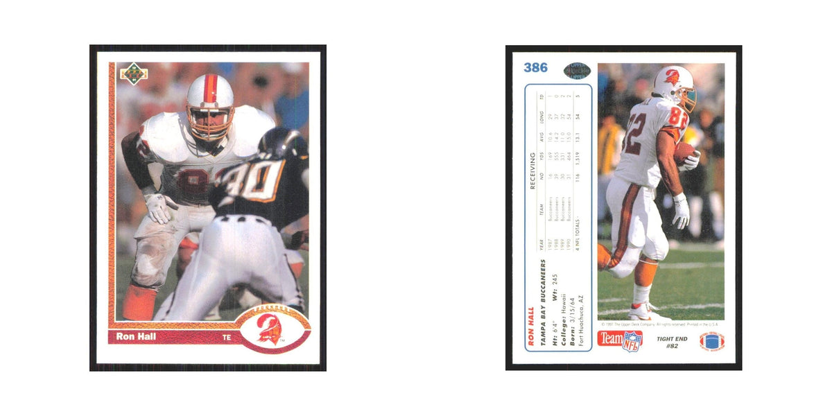 1991 Upper Deck Ron Hall Buccaneers #386