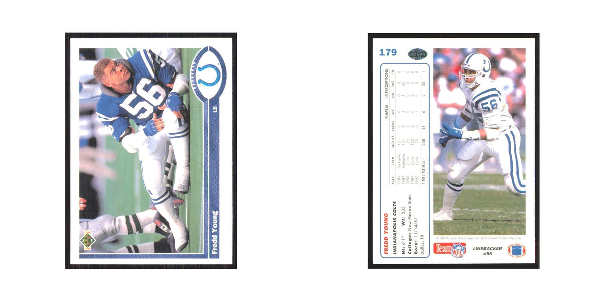 1991 Upper Deck Fredd Young Colts #179