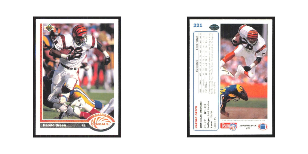 1991 Upper Deck Harold Green Bengals #221