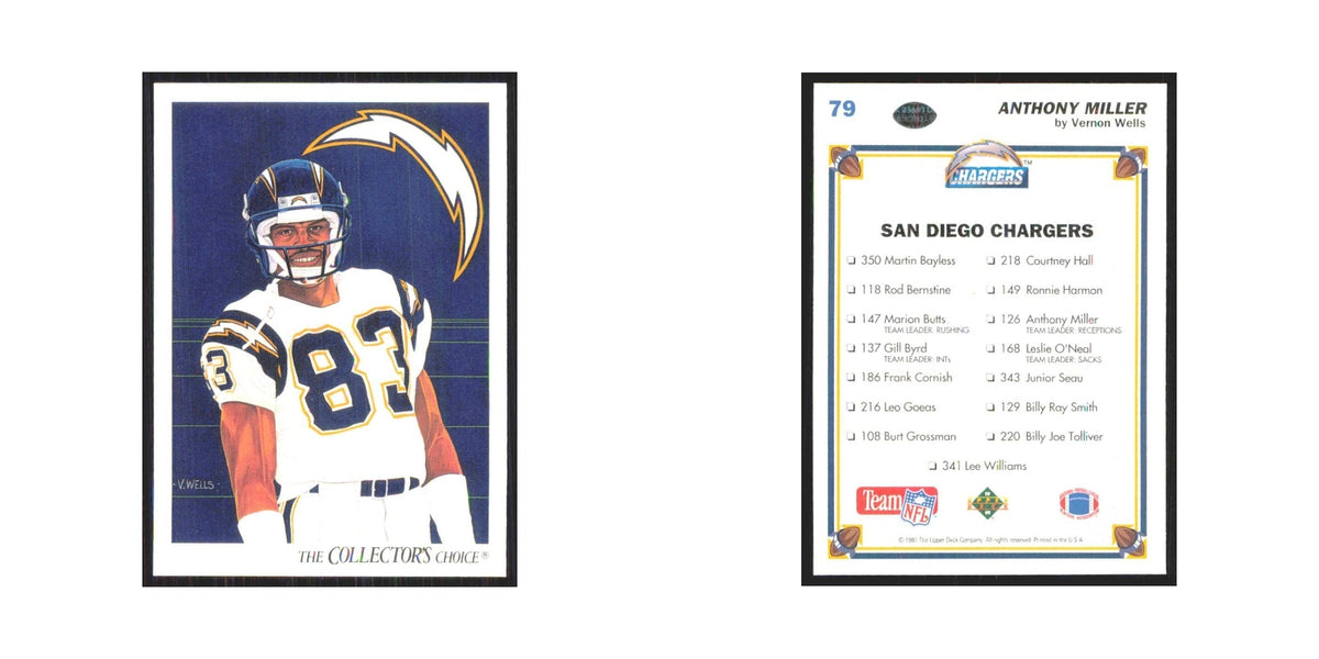 1991 Upper Deck Anthony Miller San Diego Chargers #79