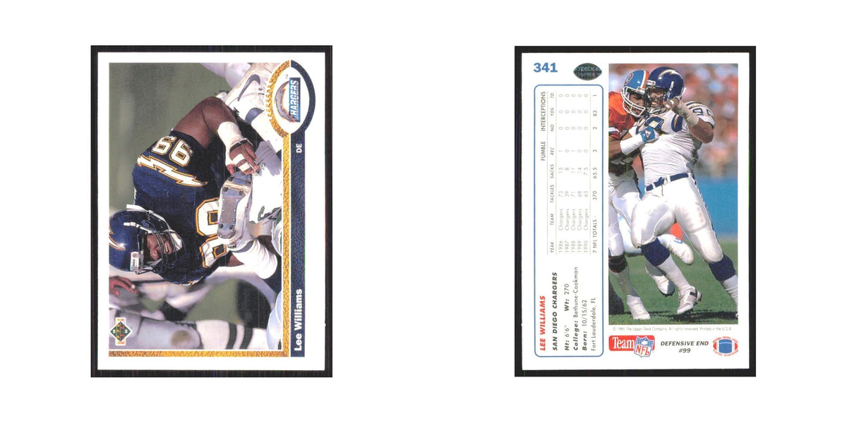 1991 Upper Deck Lee Williams San Diego Chargers #341