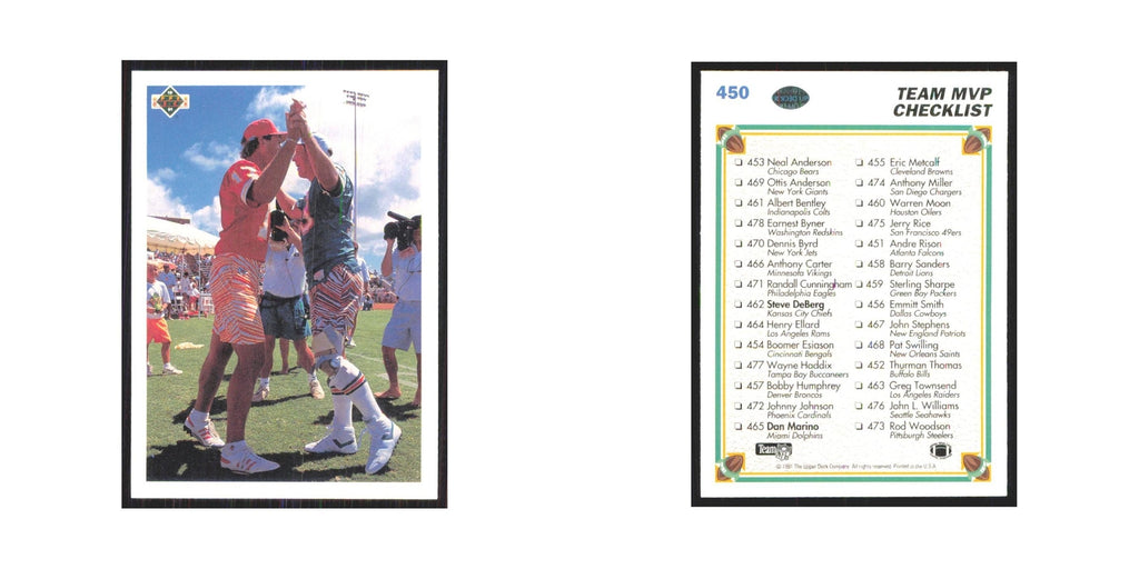 1991 Upper Deck Checklist #450