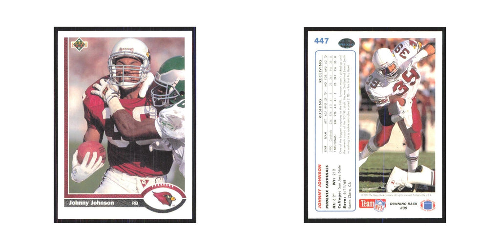 1991 Upper Deck Johnny Johnson Phoenix Cardinals #447