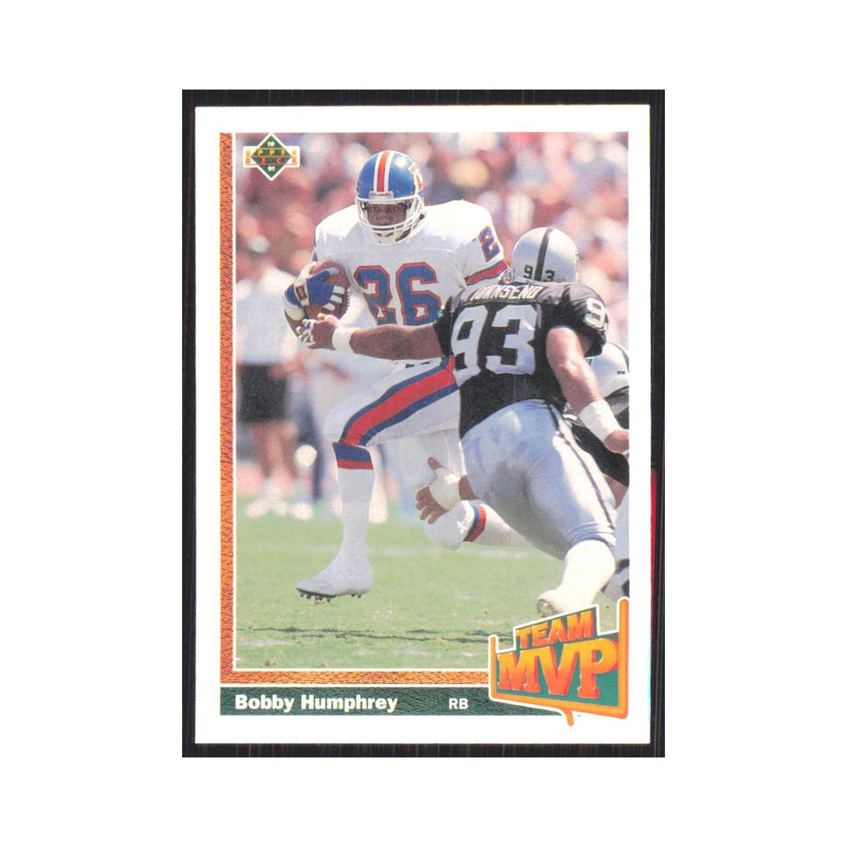 1991 Upper Deck Bobby Humphrey Broncos #457