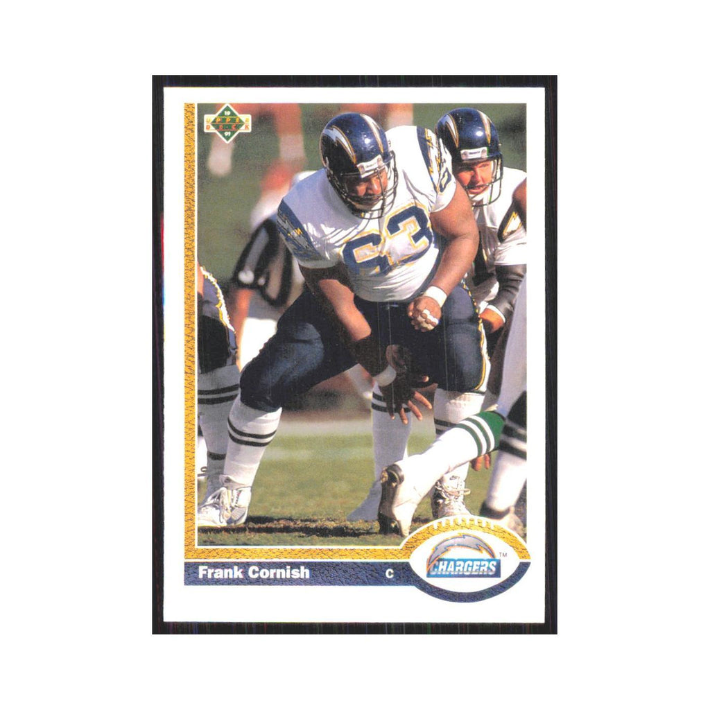 1991 Upper Deck Frank Cornish San Diego Chargers #186