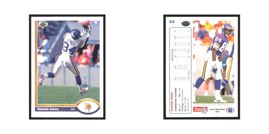 1991 Upper Deck Hassan Jones Vikings #64