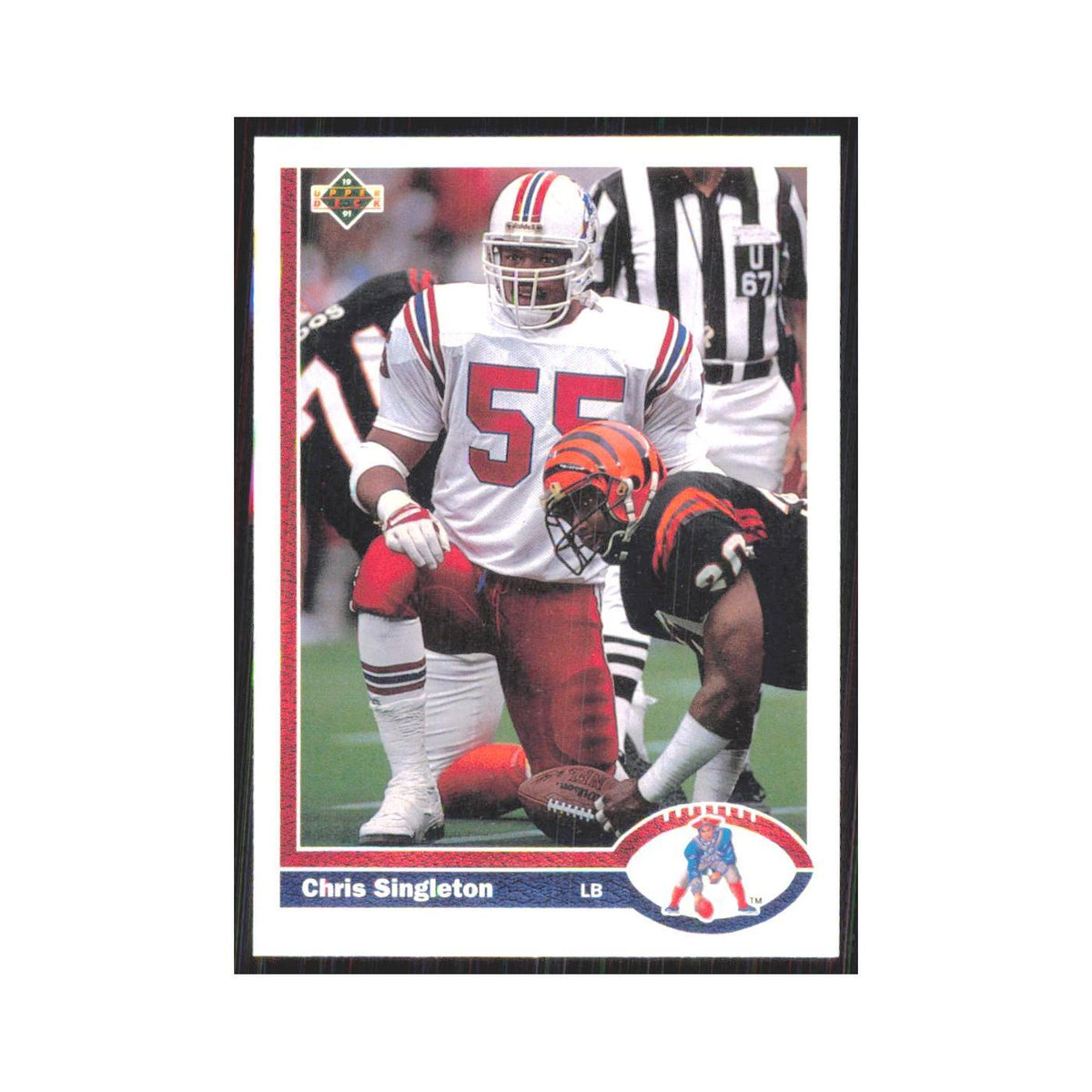 1991 Upper Deck Chris Singleton Patriots #408