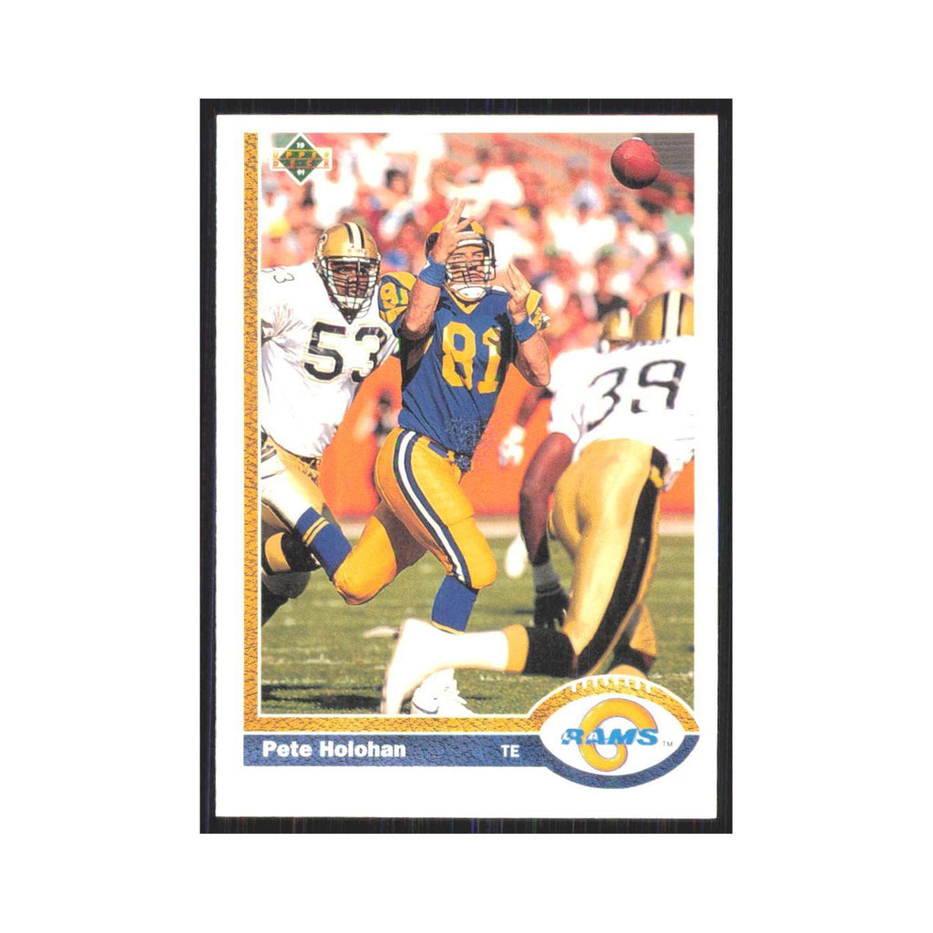 1991 Upper Deck Pete Holohan Rams #182