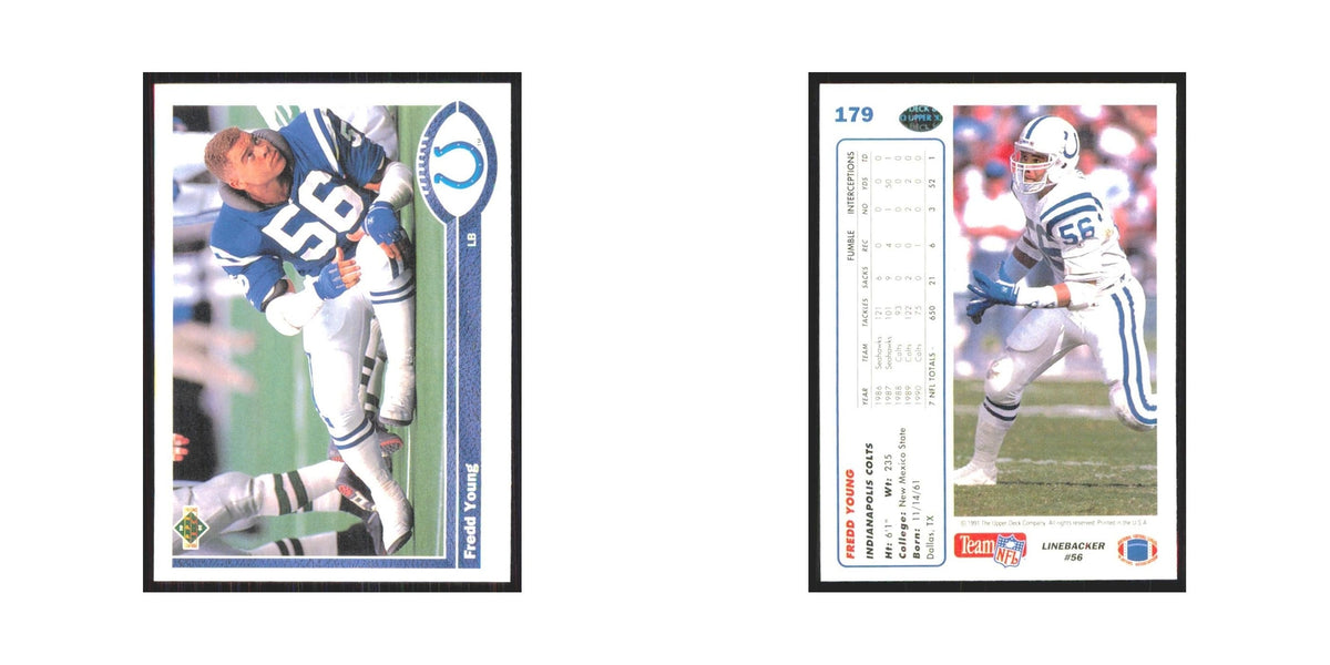 1991 Upper Deck Fredd Young Colts #179