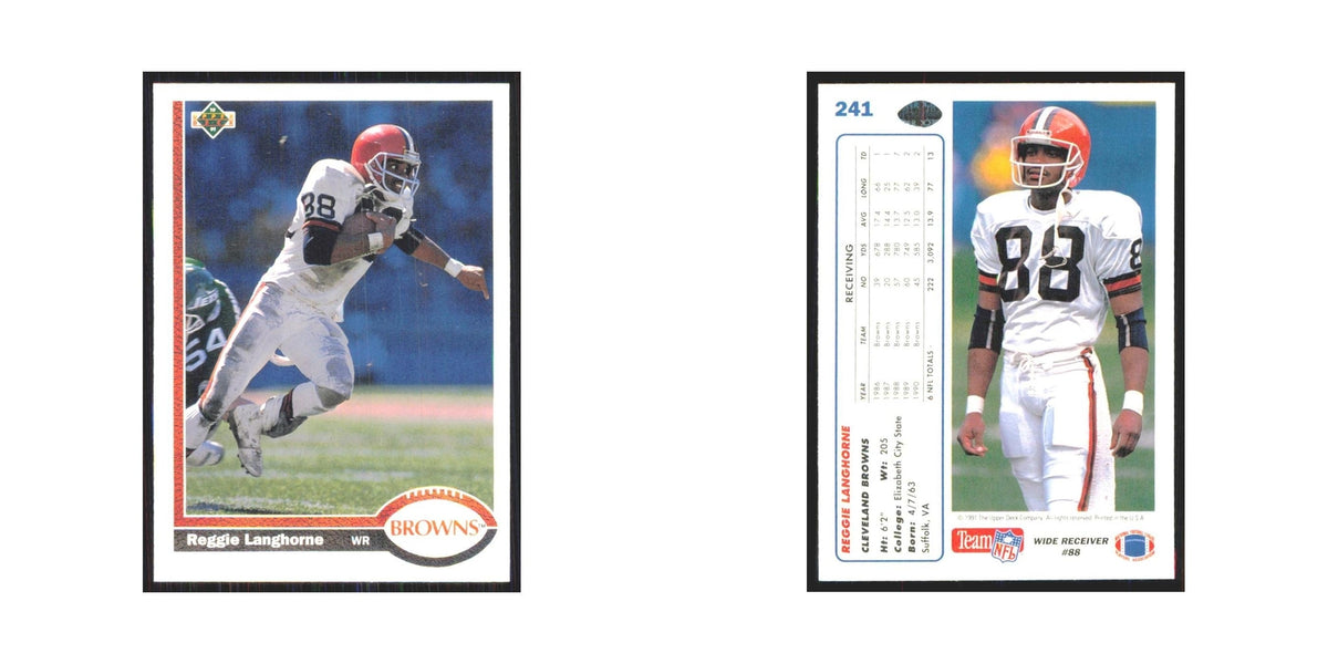 1991 Upper Deck Reggie Langhorne Browns #241