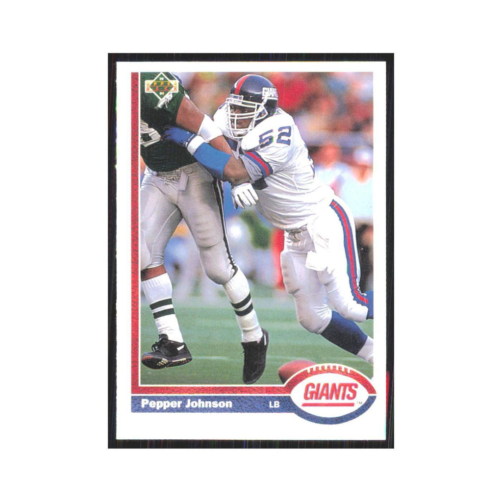 1991 Upper Deck Pepper Johnson Giants #183