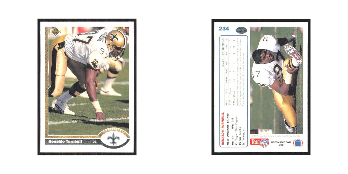 1991 Upper Deck Renaldo Turnbull Saints #234
