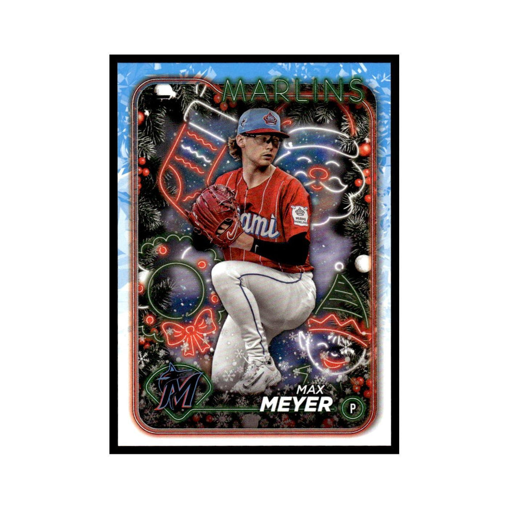 Max Meyer 2024 Topps Holiday #H106 Miami Marlins Baseball Card NM