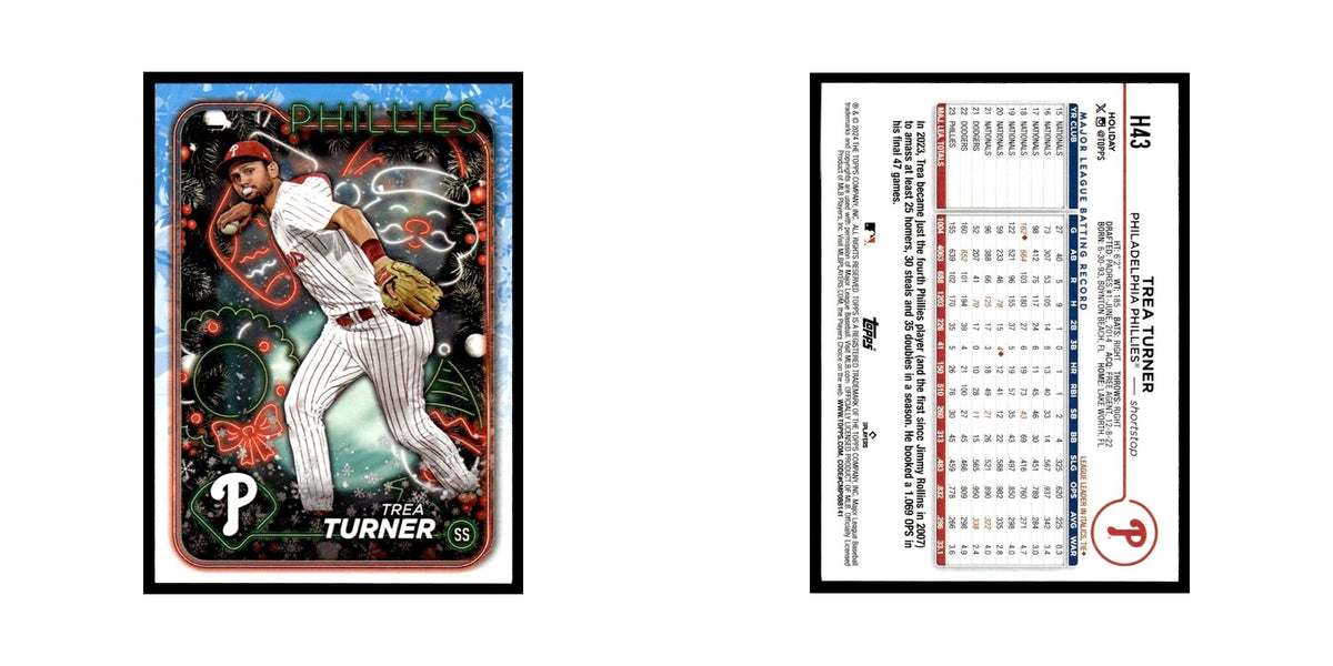 Trea Turner 2024 Topps Holiday #H43 Philadelphia Phillies Baseball Card NM