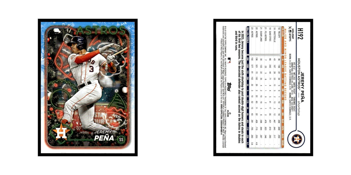 Jeremy Pena 2024 Topps Holiday #H192 Houston Astros Baseball Card NM