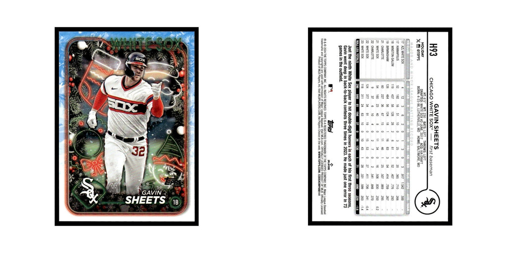 Gavin Sheets 2024 Topps Holiday #H93 Chicago White Sox Baseball Card NM