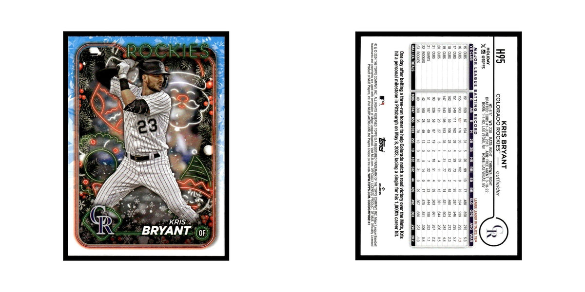 Kris Bryant 2024 Topps Holiday #H95 Colorado Rockies Baseball Card NM