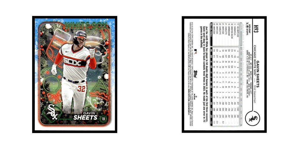 Gavin Sheets 2024 Topps Holiday #H93 Chicago White Sox Baseball Card NM