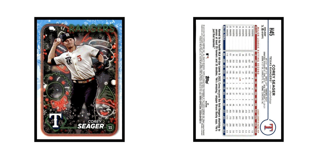 Corey Seager 2024 Topps Holiday #H45 Texas Rangers Baseball Card NM