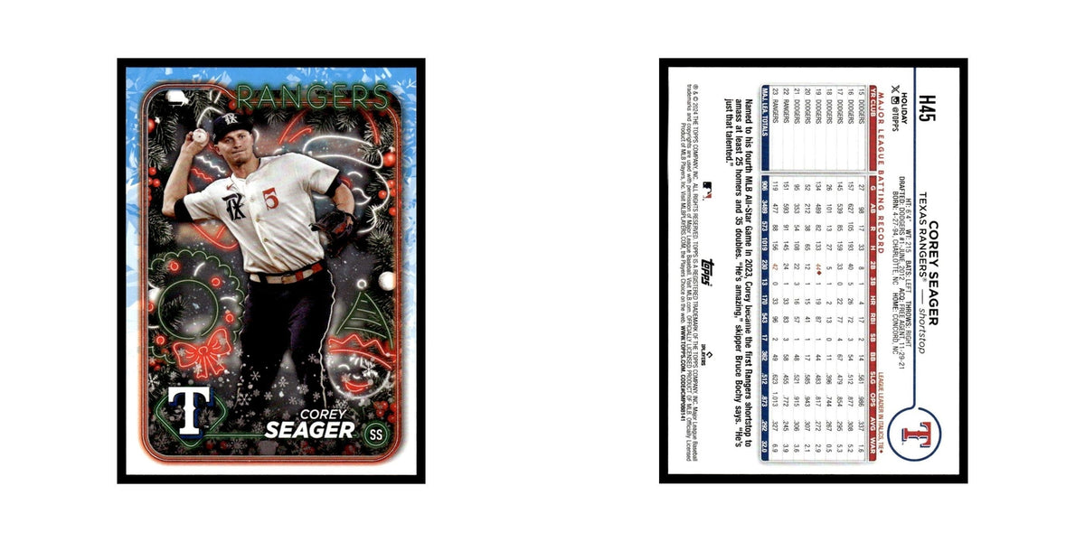 Corey Seager 2024 Topps Holiday #H45 Texas Rangers Baseball Card NM