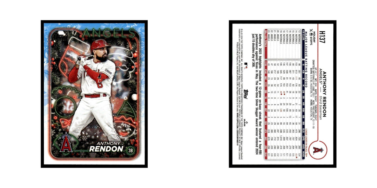 Anthony Rendon 2024 Topps Holiday #H137 Los Angeles Angels Baseball Card NM
