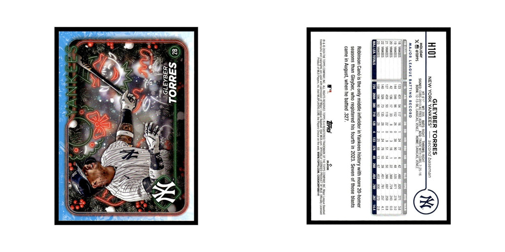 Gleyber Torres 2024 Topps Holiday #H101 New York Yankees Baseball Card NM