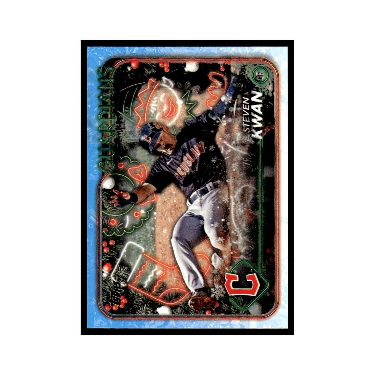 Steven Kwan 2024 Topps Holiday #H159 Cleveland Guardians Baseball Card NM