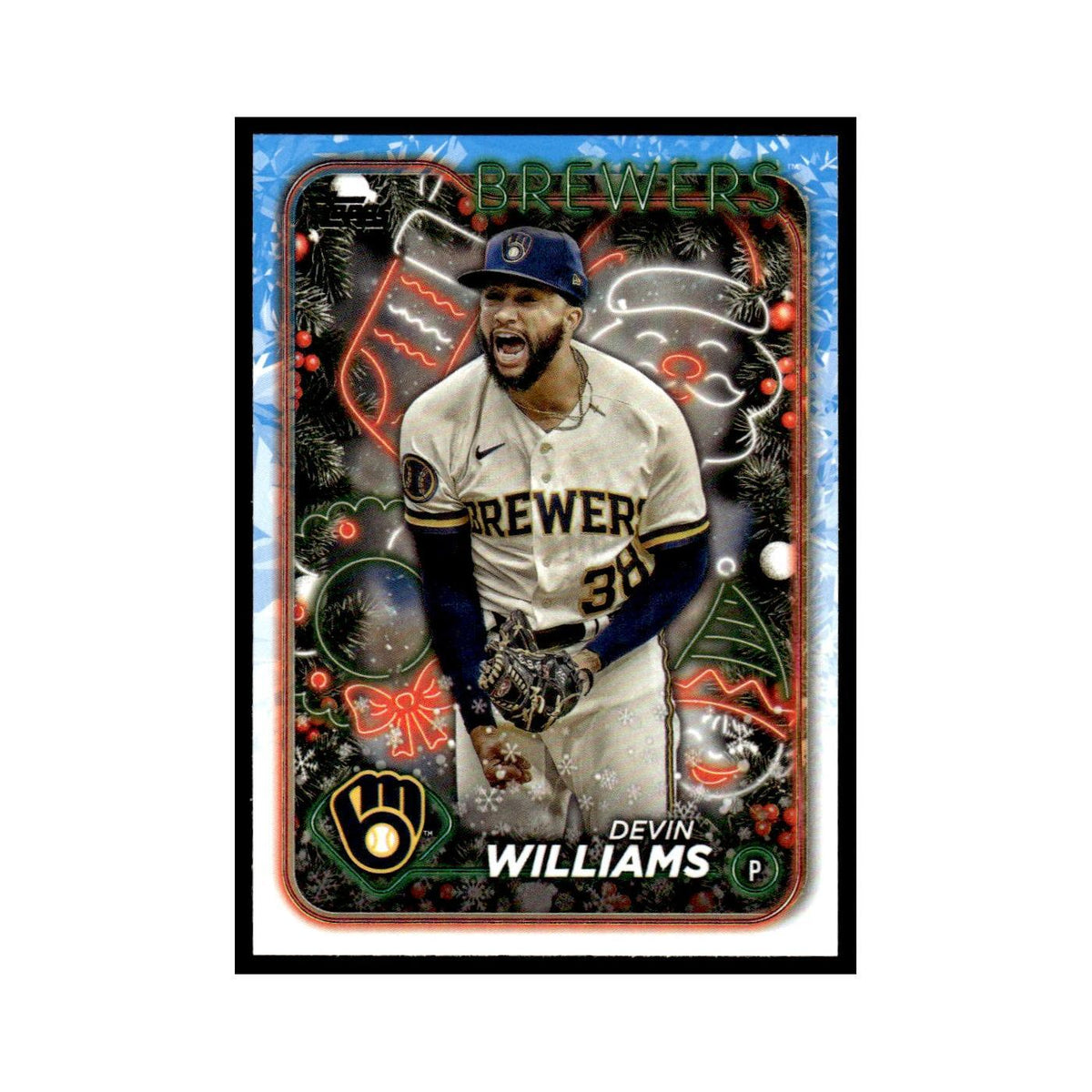 Devin Williams 2024 Topps Holiday #H129 Milwaukee Brewers Baseball Card NM