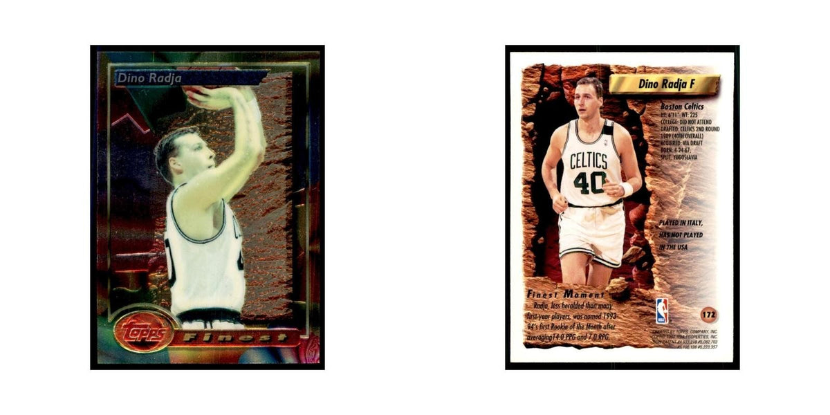 1993 Topps Finest Dino Radja Basketball Cards #172