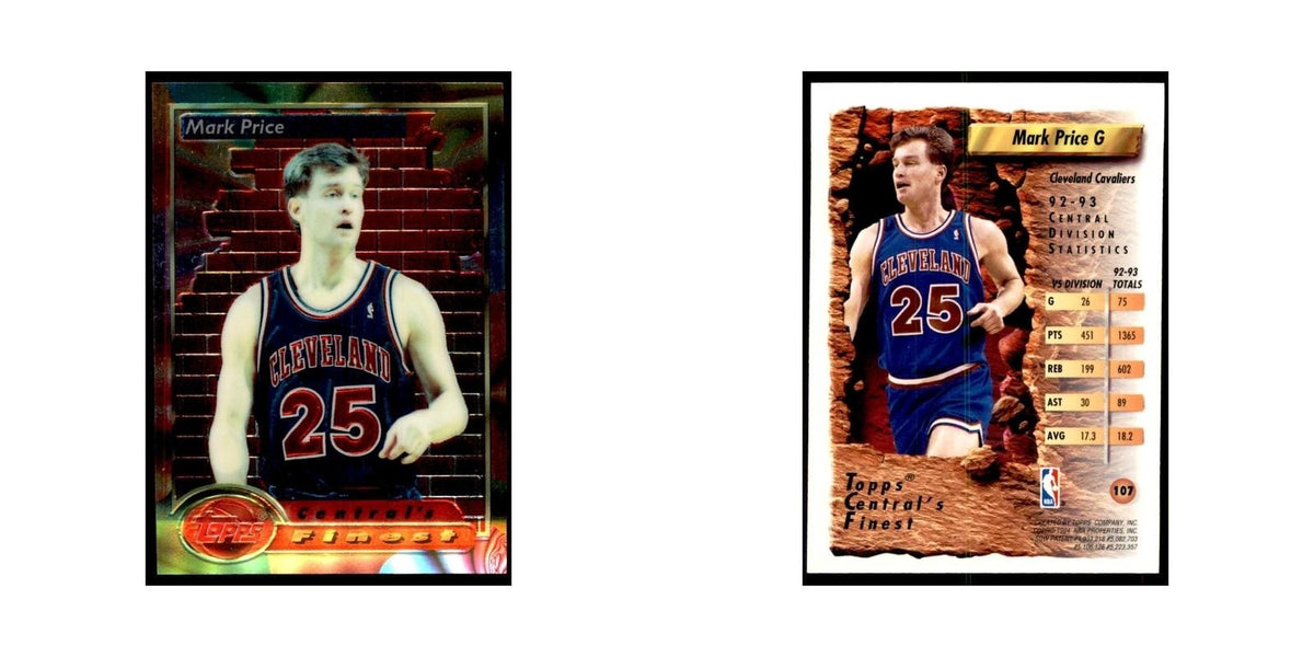 1993 Topps Finest Mark Price Basketball Cards #107