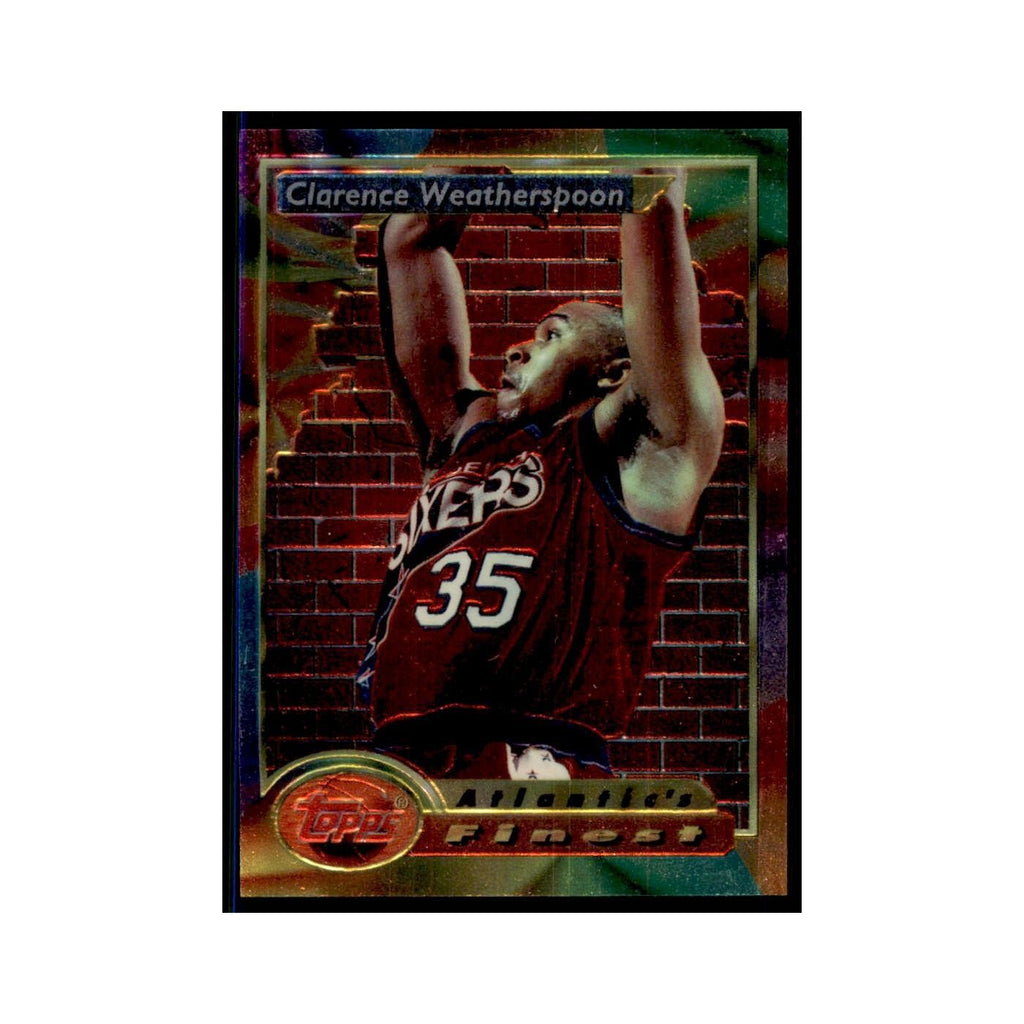 1993 Topps Finest Clarence Weatherspoon Basketball Cards #91