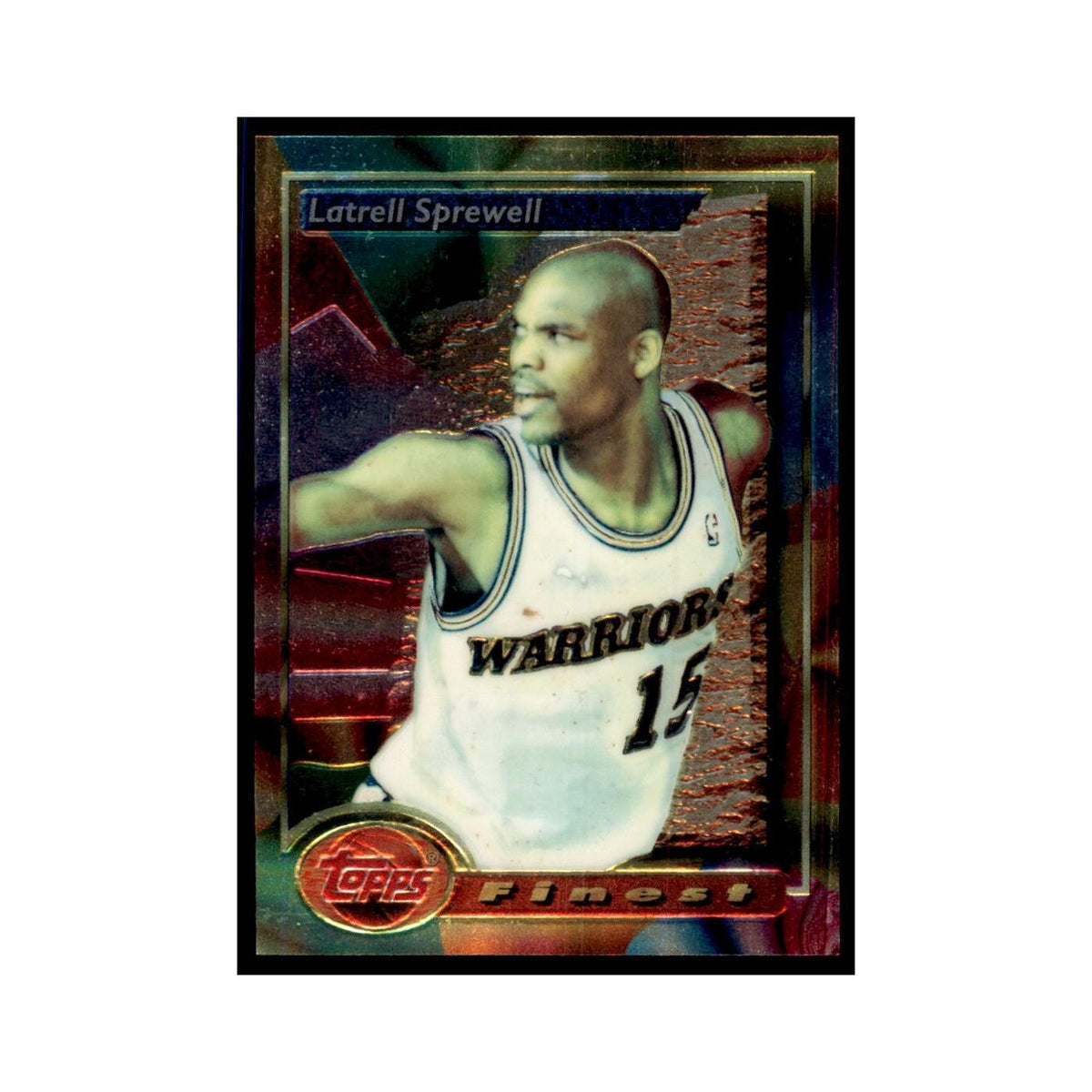 1993 Topps Finest Latrell Sprewell Basketball Cards #30