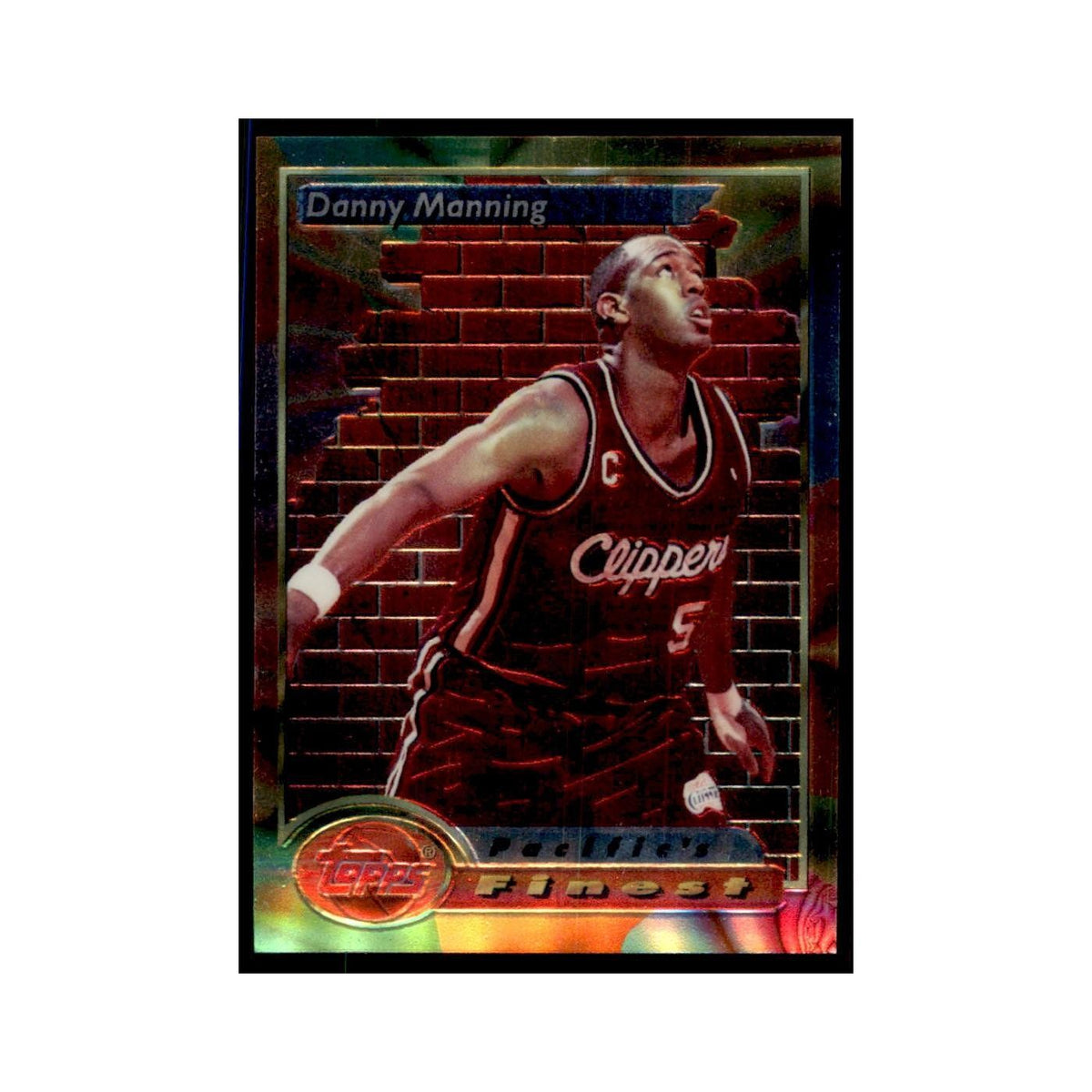 1993 Topps Finest Danny Manning Basketball Cards #124