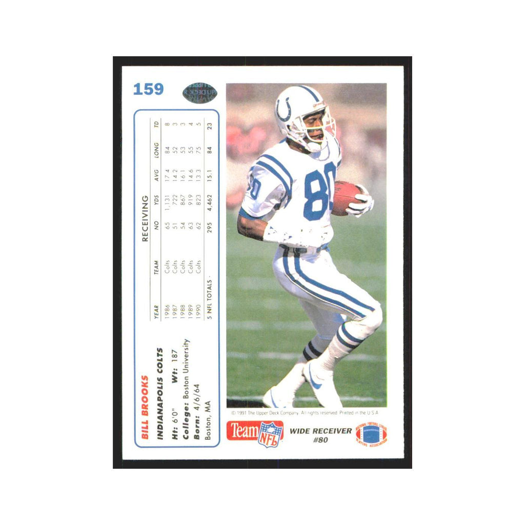 1991 Upper Deck Bill Brooks Colts #159