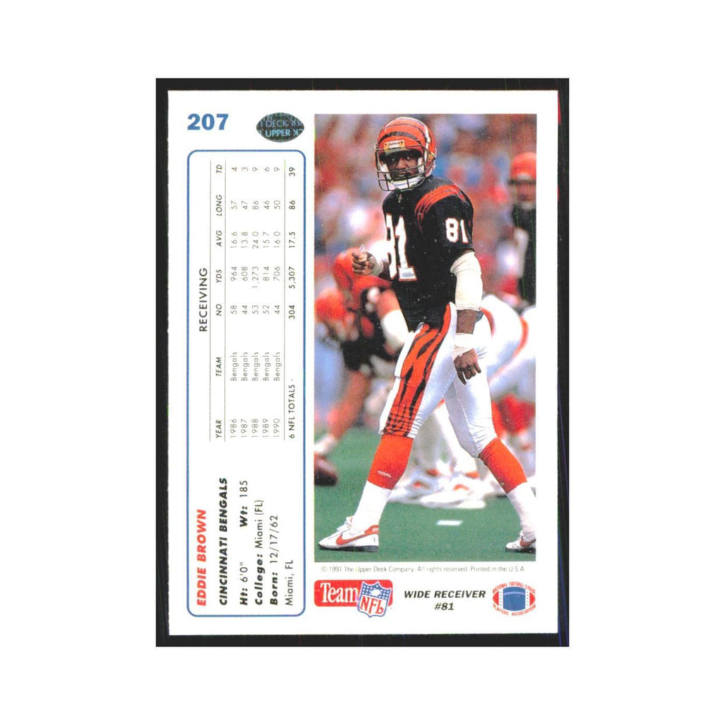 1991 Upper Deck Eddie Brown Bengals #207
