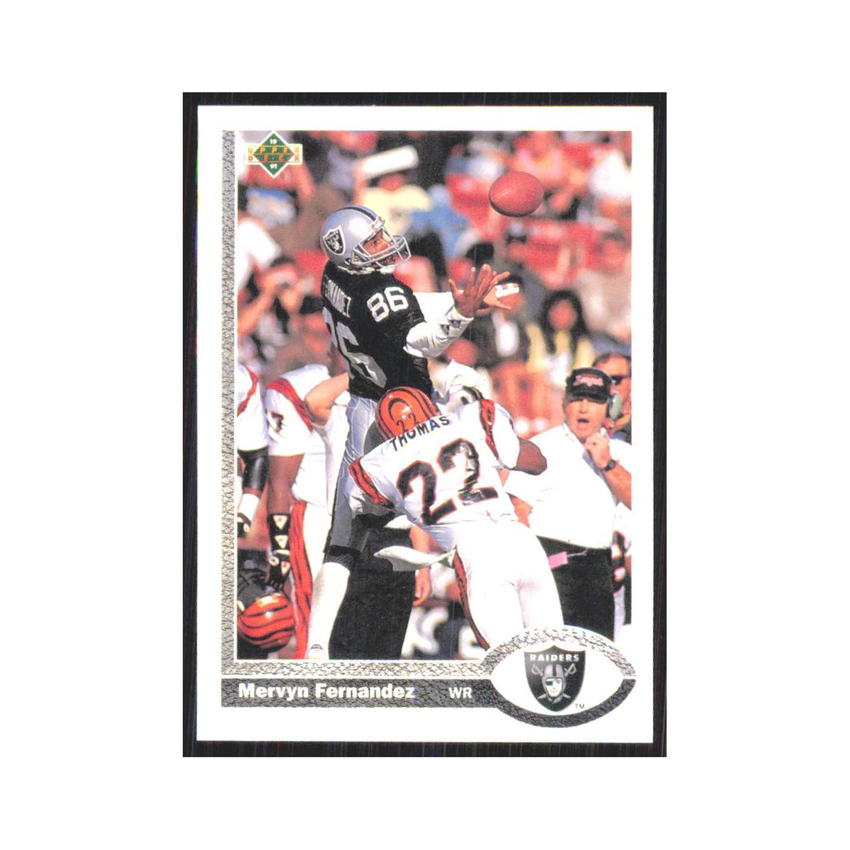 1991 Upper Deck Mervyn Fernandez Los Angeles Raiders #180
