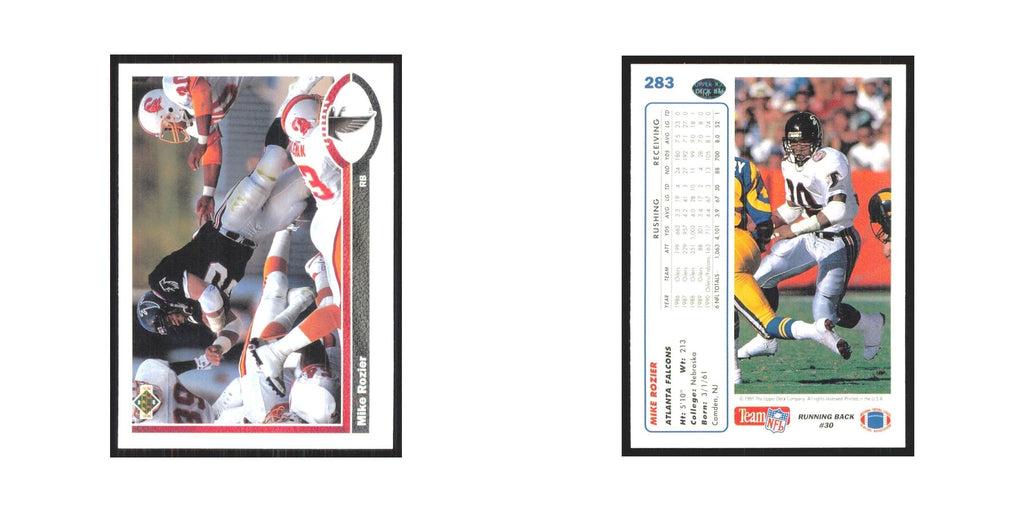 1991 Upper Deck Mike Rozier Falcons #283