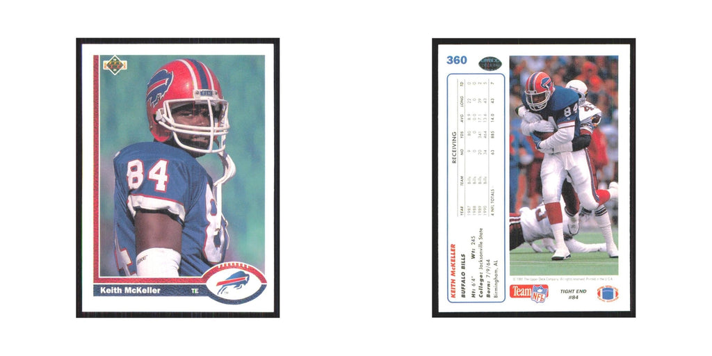 1991 Upper Deck Keith McKeller Bills #360