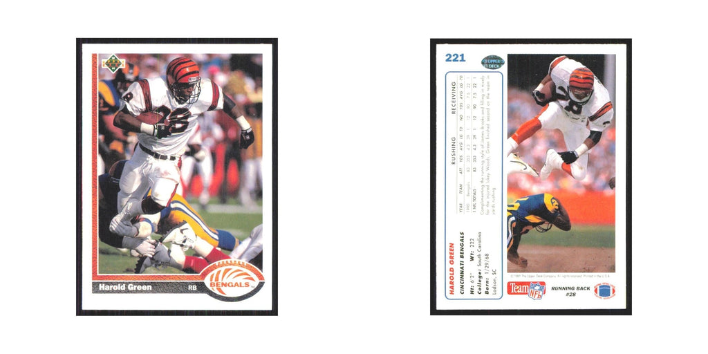 1991 Upper Deck Harold Green Bengals #221