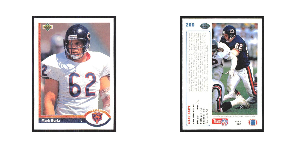 1991 Upper Deck Mark Bortz Bears #206