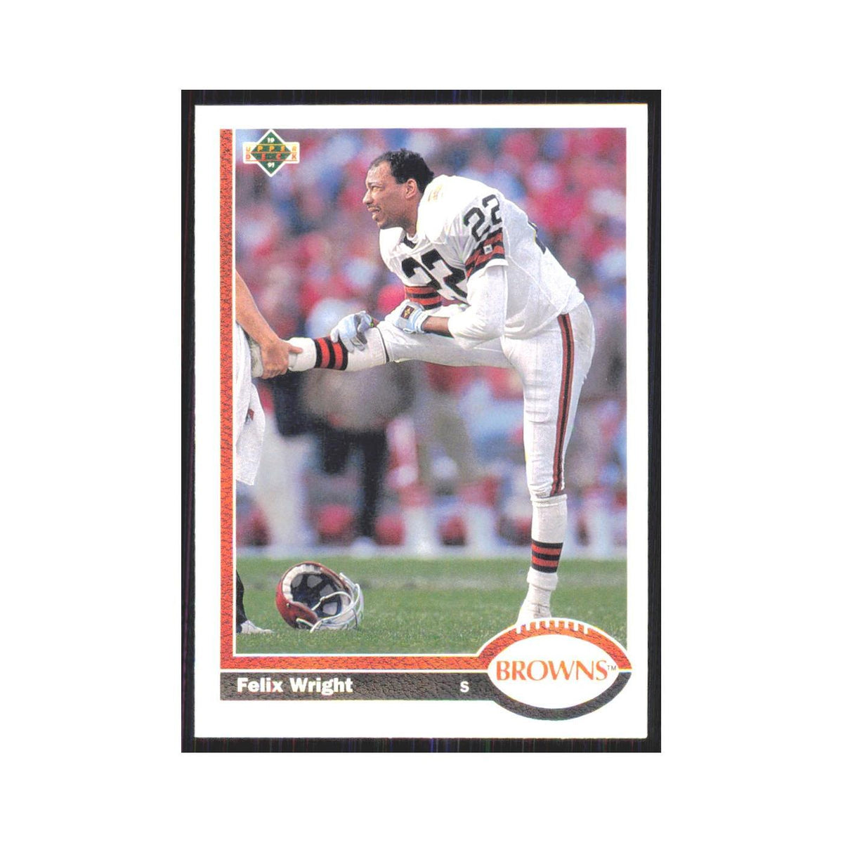 1991 Upper Deck Felix Wright Browns #243