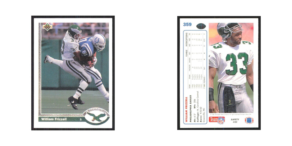 1991 Upper Deck William Frizzell Eagles #359