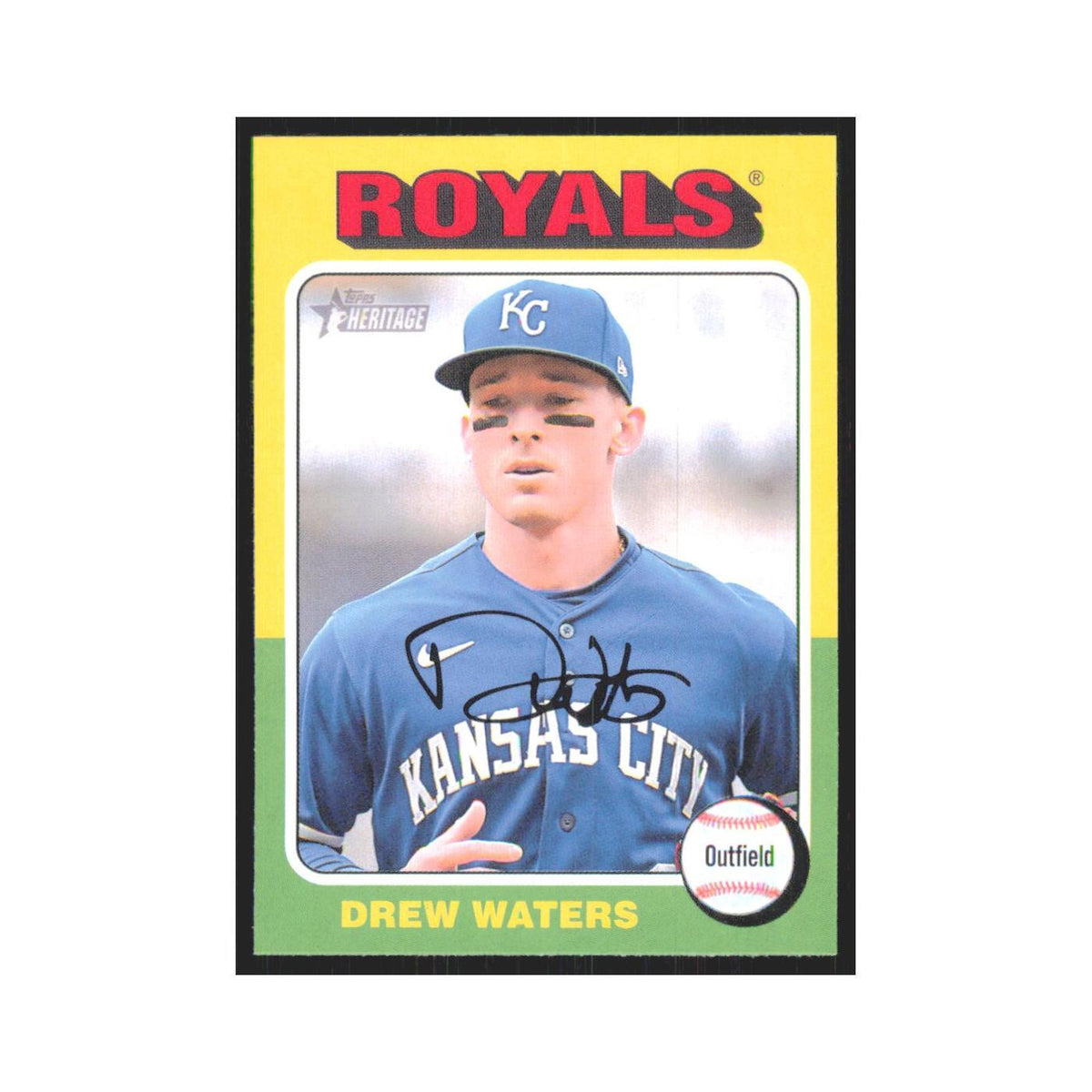 Drew Waters 2024 Topps Heritage #323 Kansas City Royals Baseball Card NM