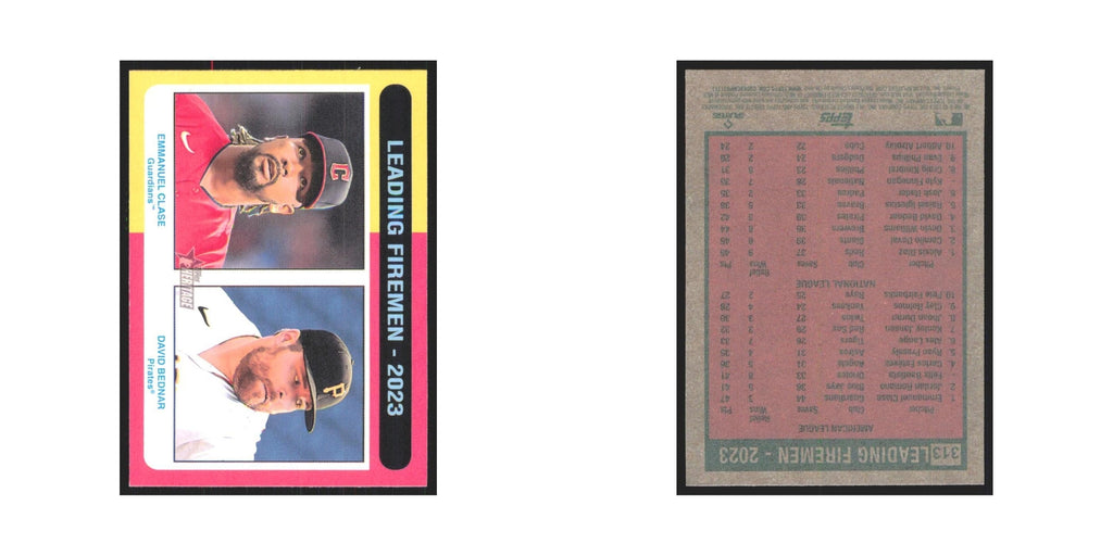 David Bednar   Emmanuel Clase 2024 Topps Heritage #313 NM