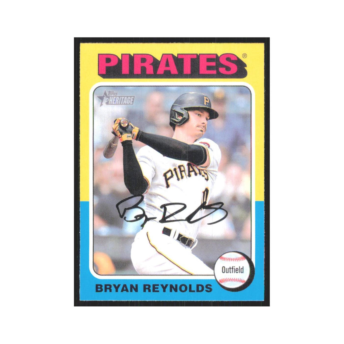 Bryan Reynolds 2024 Topps Heritage #458 Pittsburgh Pirates Baseball Card NM