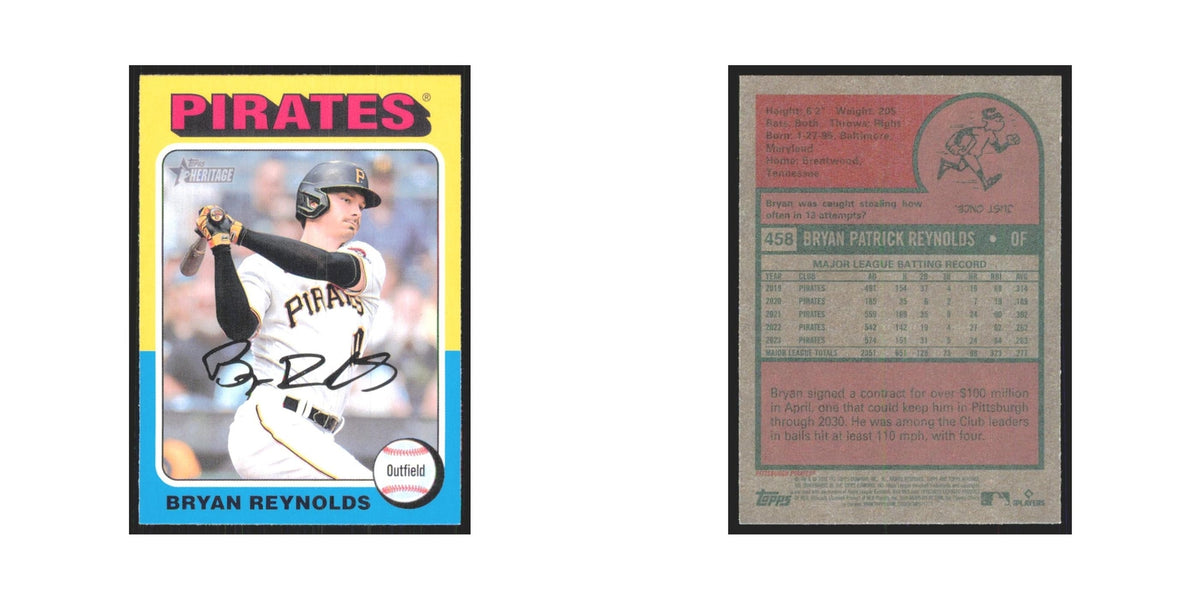 Bryan Reynolds 2024 Topps Heritage #458 Pittsburgh Pirates Baseball Card NM
