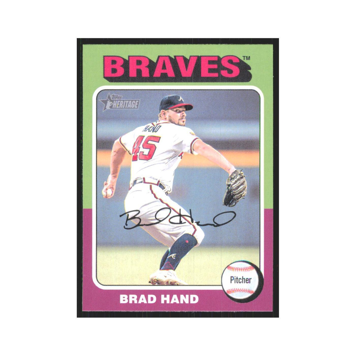 Brad Hand 2024 Topps Heritage #361 Atlanta Braves Baseball Card NM