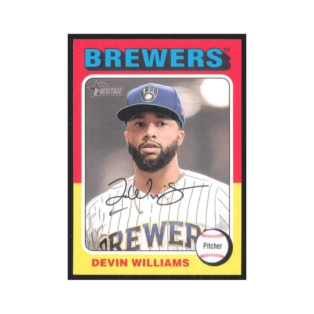 Devin Williams 2024 Topps Heritage #330 Milwaukee Brewers Baseball Card NM